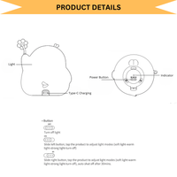 ChickGlow – Silicone Soft Touch Night Lamp with Three Safe Adjustable Brightness Levels