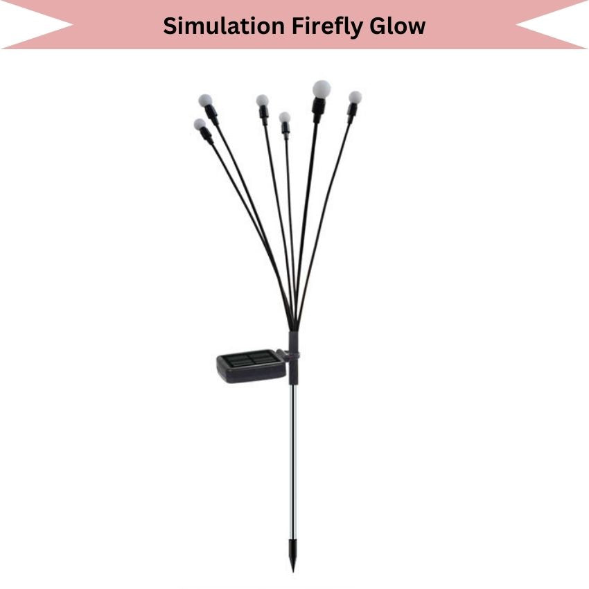 Simulation Firefly Glow - Solar Rechargeable Outdoor Garden, Lawn, Pathway Decoration Lamp LED Lights