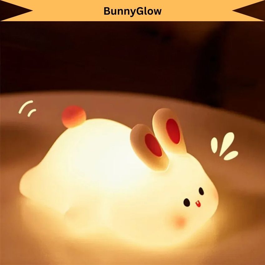 BunnyGlow – Soft Silicone Touch Enabled Multiple Safe Brightness Levels Night Light Lamp