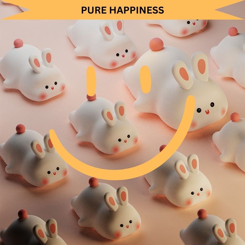BunnyGlow – Soft Silicone Touch Enabled Multiple Safe Brightness Levels Night Light Lamp