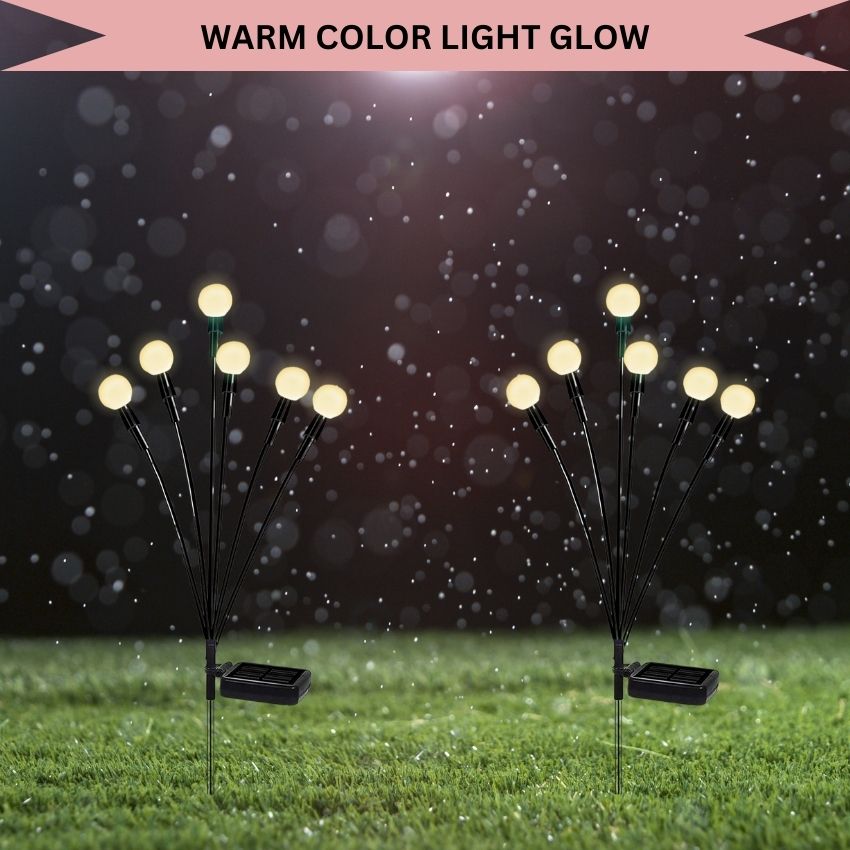 Simulation Firefly Glow - Solar Rechargeable Outdoor Garden, Lawn, Pathway Decoration Lamp LED Lights
