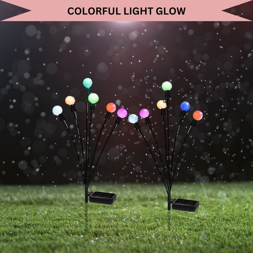 Simulation Firefly Glow - Solar Rechargeable Outdoor Garden, Lawn, Pathway Decoration Lamp LED Lights