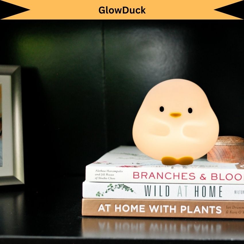 GlowDuck – Soft Silicone Touch Enabled Multiple Safe Brightness Levels Night Light Lamp