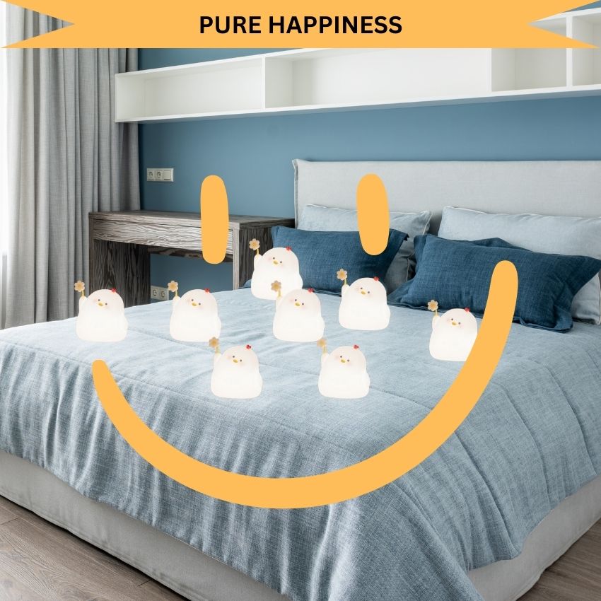 ChickGlow – Silicone Soft Touch Night Lamp with Three Safe Adjustable Brightness Levels