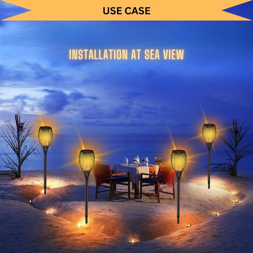 LumiFlare- Solar Charging 99/96 LEDs Wavery Light Large Size, Wireless Waterproof Garden Outdoor Pathway Decoration Lamp Light