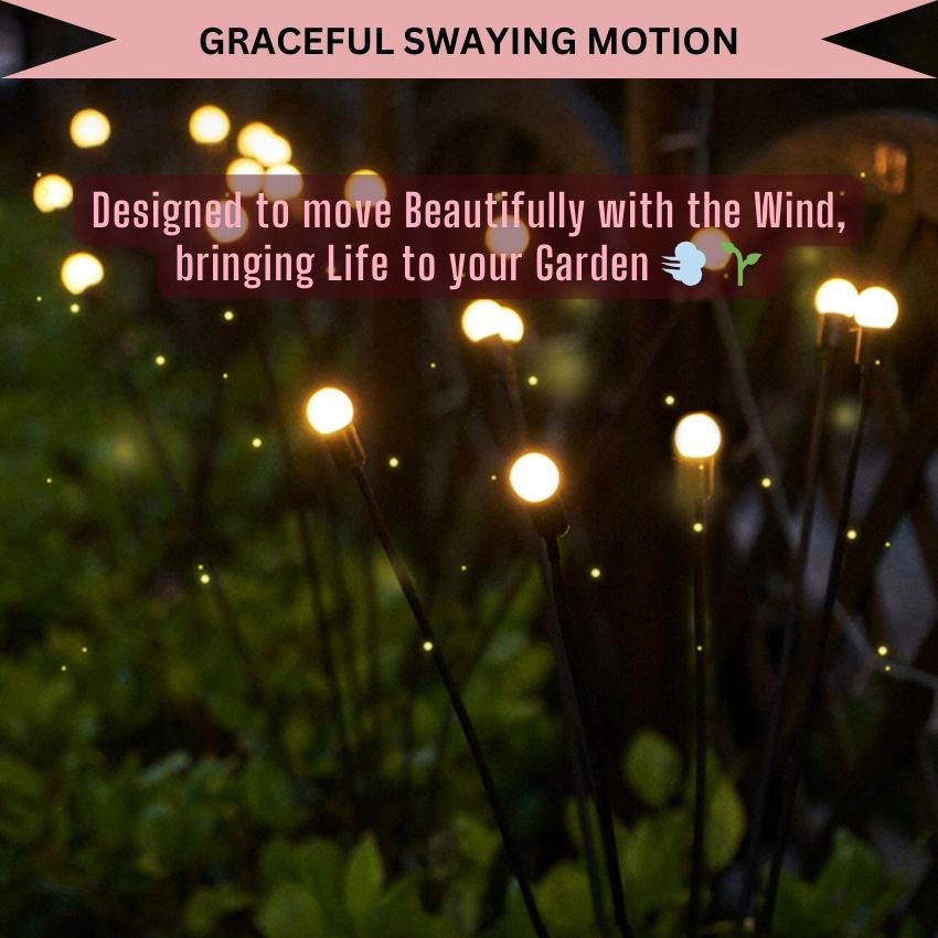 Simulation Firefly Glow - Solar Rechargeable Outdoor Garden, Lawn, Pathway Decoration Lamp LED Lights