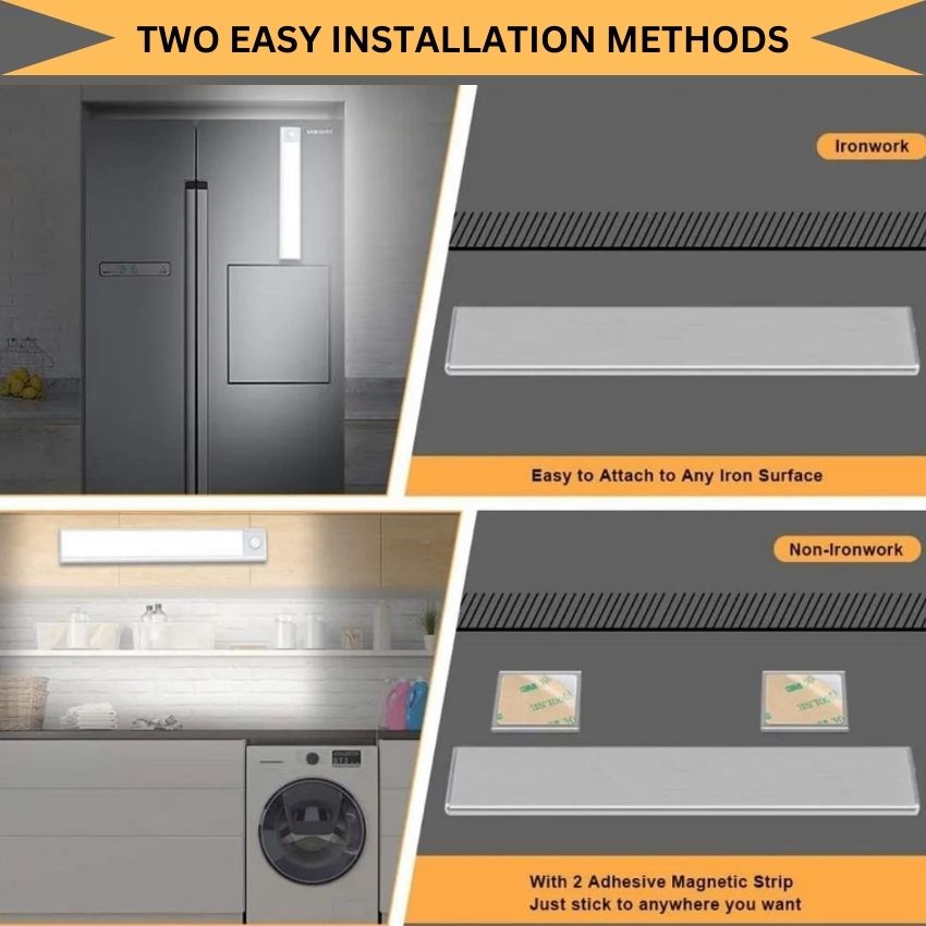 GlowMotion Pro - Smart Sensor Light With Multiple Adjustable Brightness Levels, Portable and Tool-Free Installation