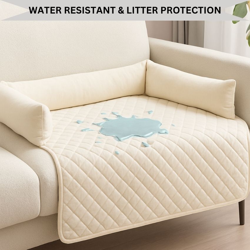 ComfyPawGuard – Plush & Comfy Furniture & Sofa Protective Pad With Raised Pillow Edge For All Paws