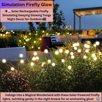 Simulation Firefly Glow - Solar Rechargeable Outdoor Garden, Lawn, Pathway Decoration Lamp LED Lights