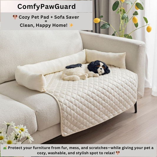 ComfyPawGuard β Plush & Comfy Furniture & Sofa Protective Pad With Raised Pillow Edge For All Paws