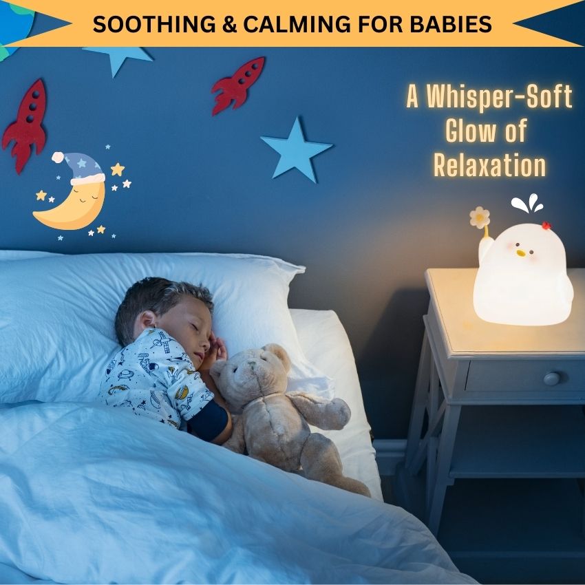 ChickGlow – Silicone Soft Touch Night Lamp with Three Safe Adjustable Brightness Levels