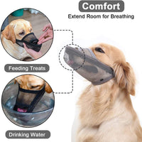 Breathable Mesh Dog Muzzle – Anti-Bite, Bark & Chew Control