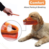 Breathable Mesh Dog Muzzle – Anti-Bite, Bark & Chew Control