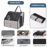 Portable Foldable Car Pet Cage with Waterproof Thickened Dog Mat